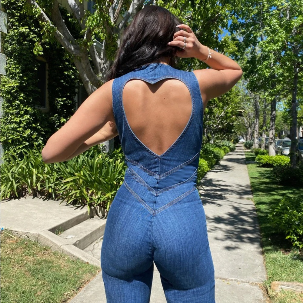 REVICE Hollywood Heartthrob Denim Jumpsuit Size XS !(NWT)!